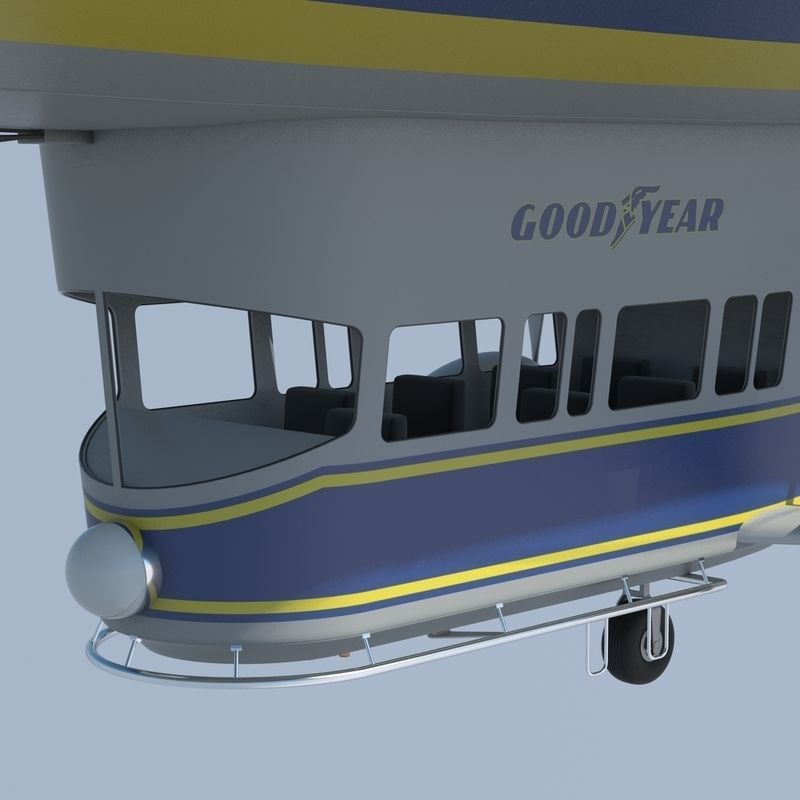 Good Year Blimp 3D model_13