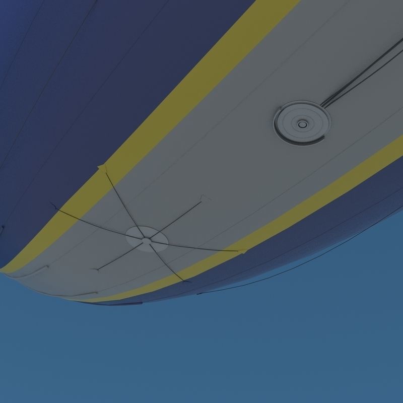 Good Year Blimp 3D model_6