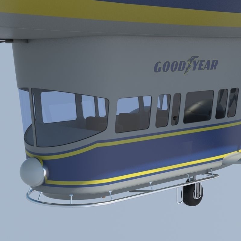 Good Year Blimp 3D model_11
