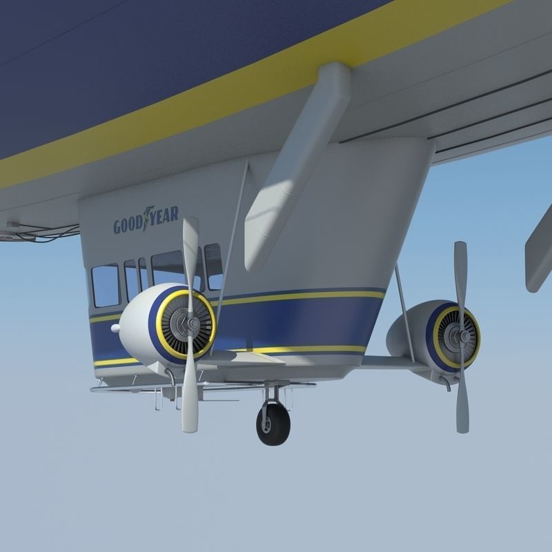 Good Year Blimp 3D model_3
