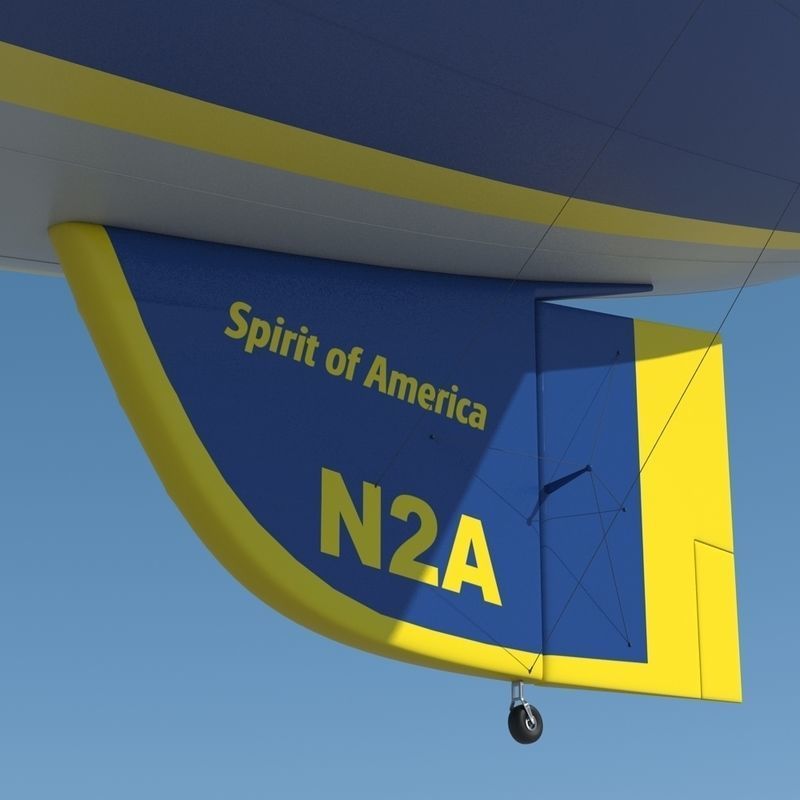 Good Year Blimp 3D model_9