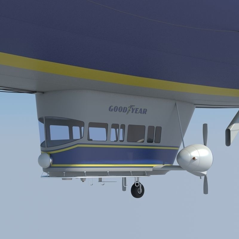 Good Year Blimp 3D model_20