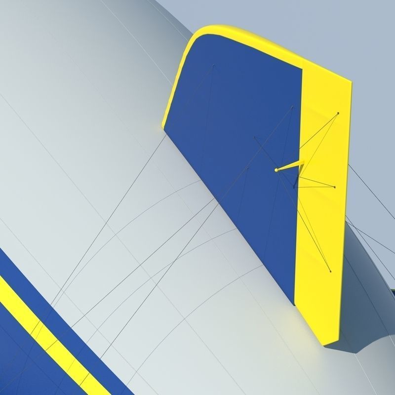 Good Year Blimp 3D model_7