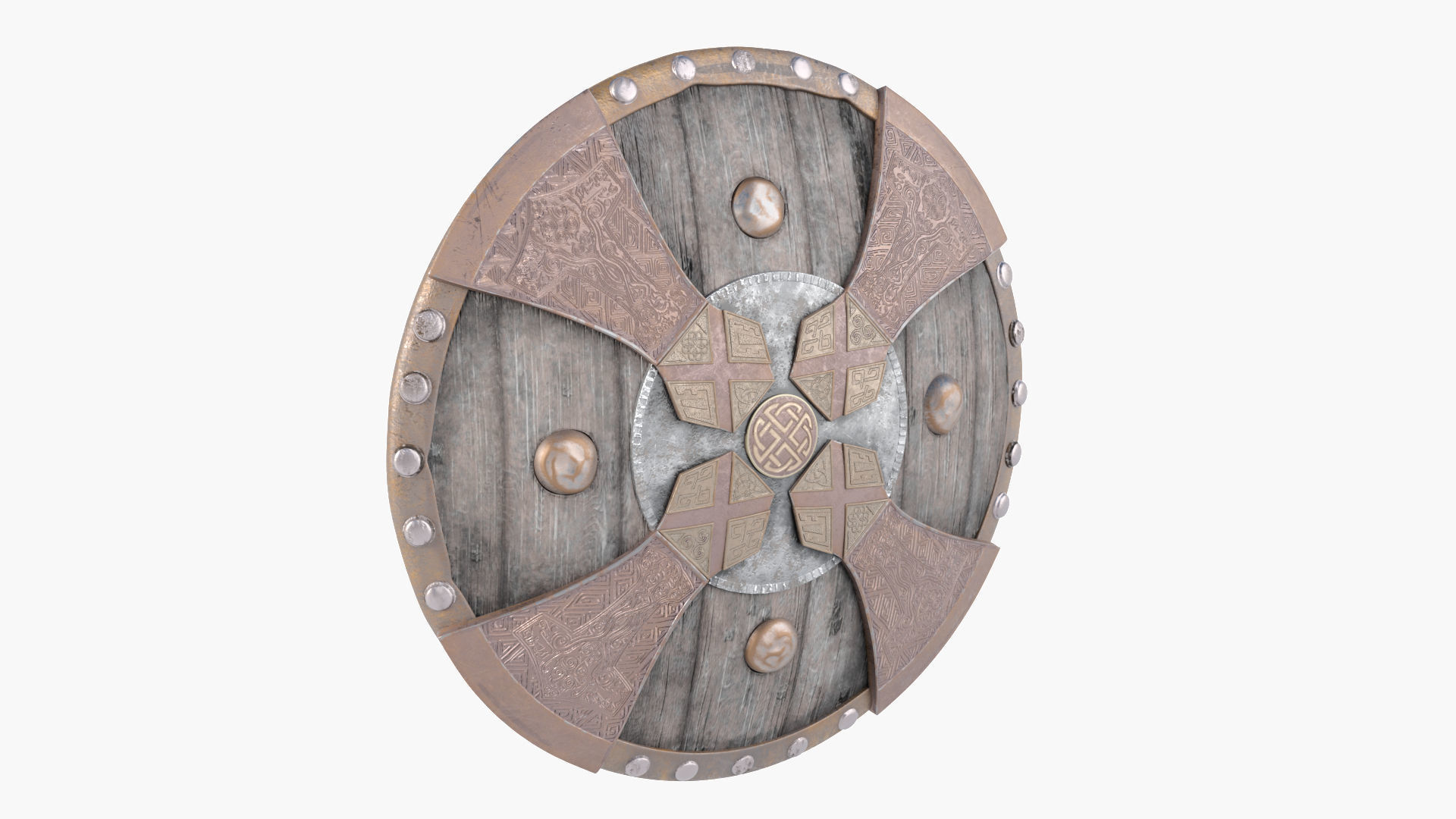 Viking Shield 3D model_6