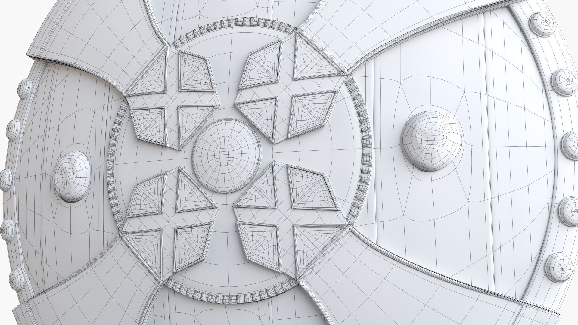 Viking Shield 3D model_15