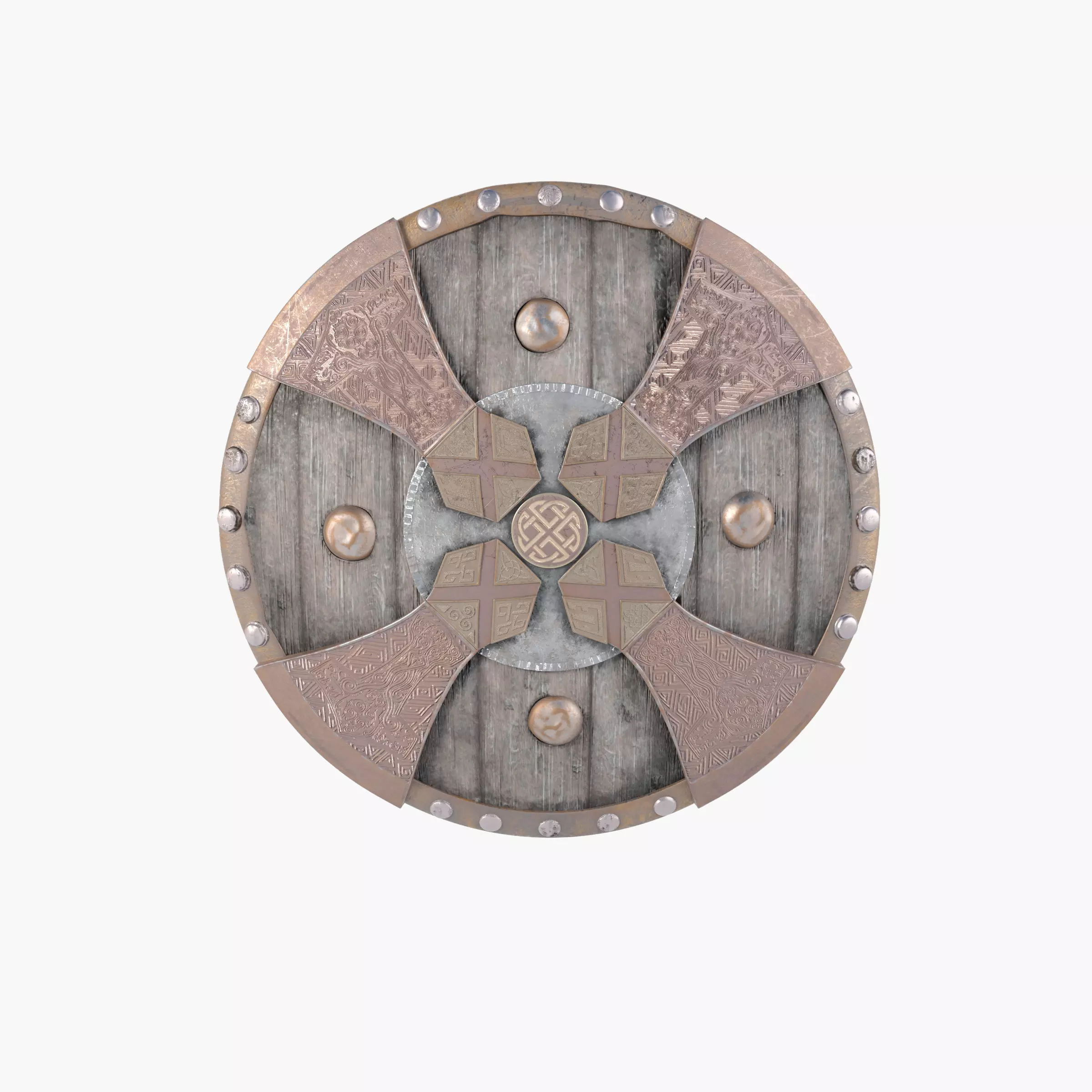 Viking Shield 3D model_0