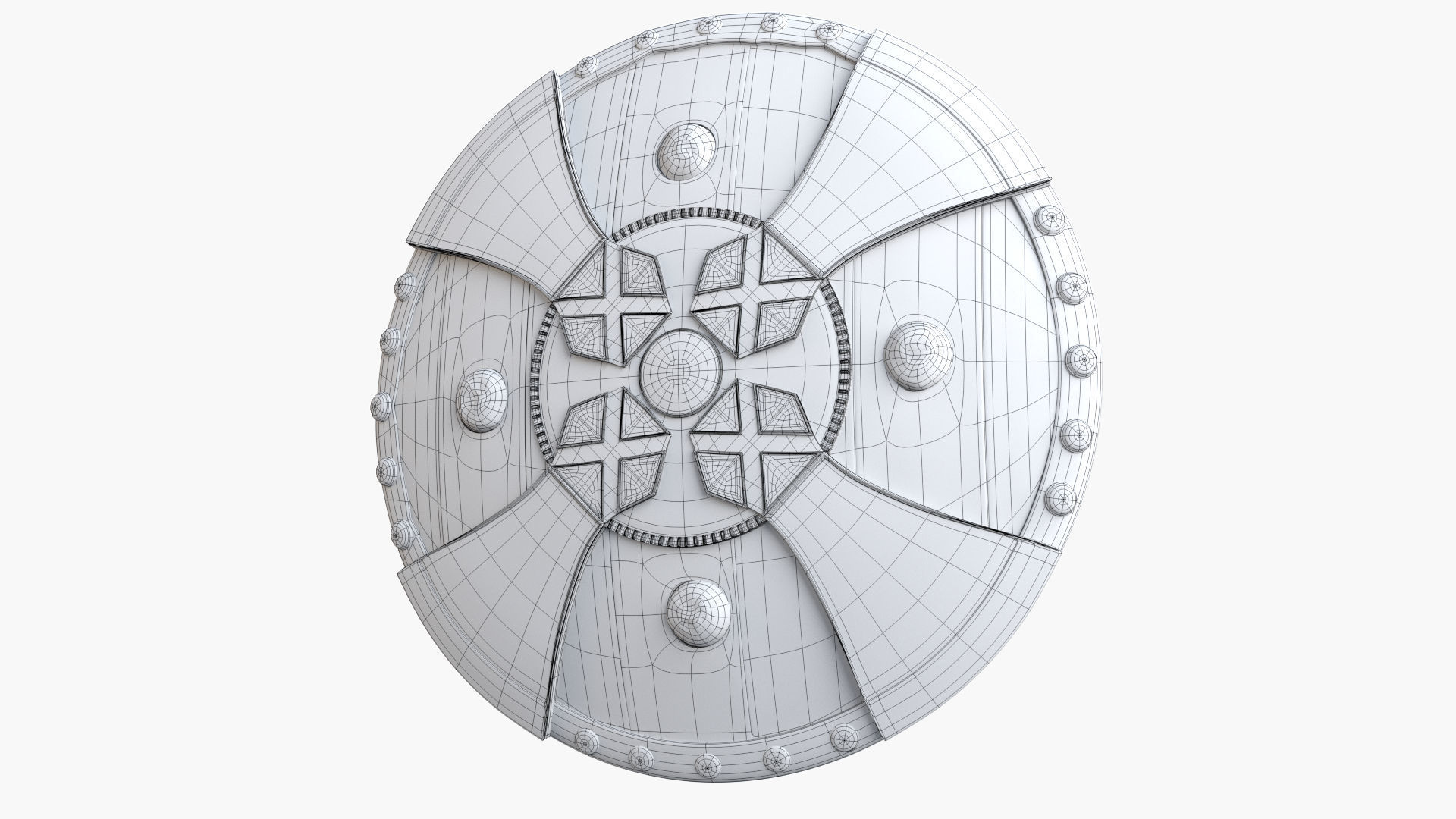 Viking Shield 3D model_14