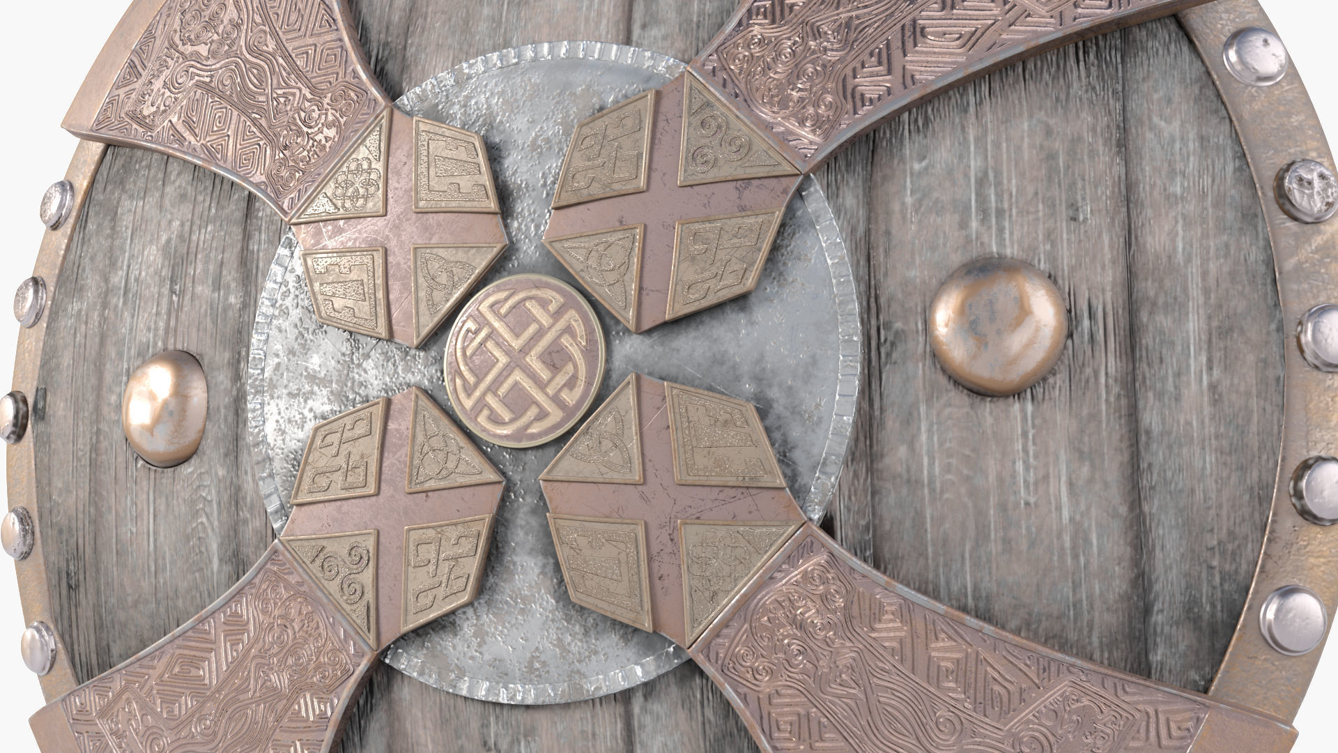 Viking Shield 3D model_3