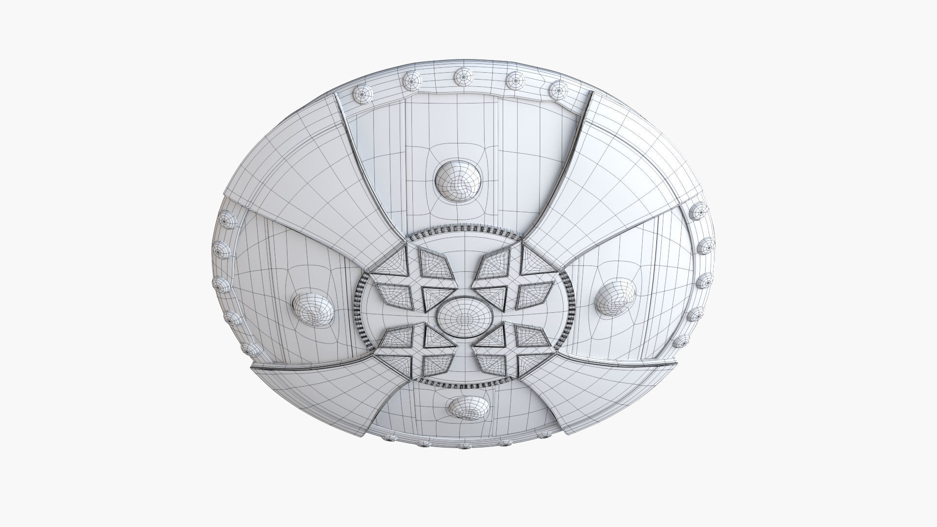 Viking Shield 3D model_11
