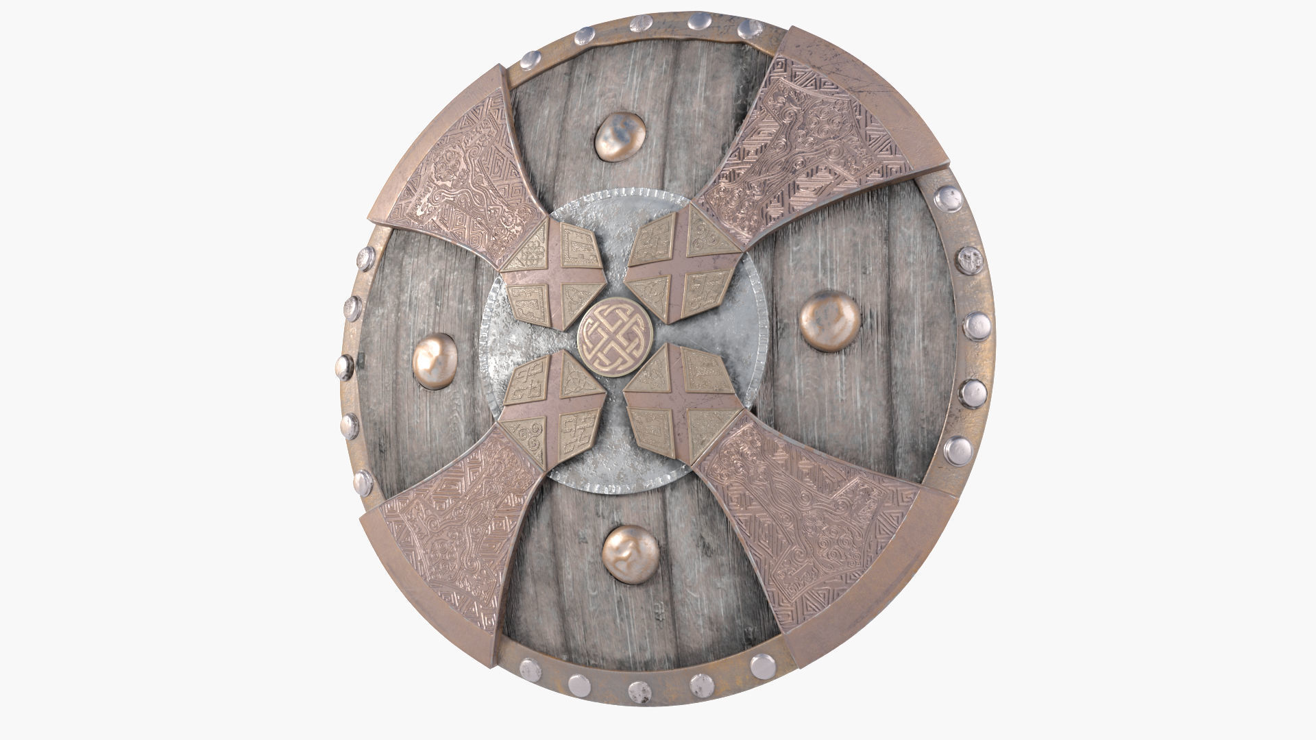 Viking Shield 3D model_5