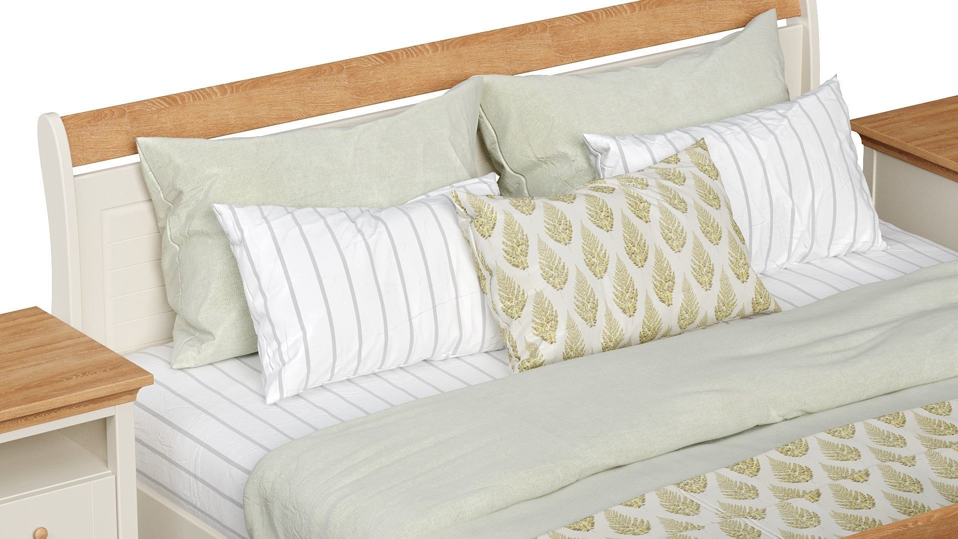 Furniture set curtain with pleats and window 3D Model Collection_15