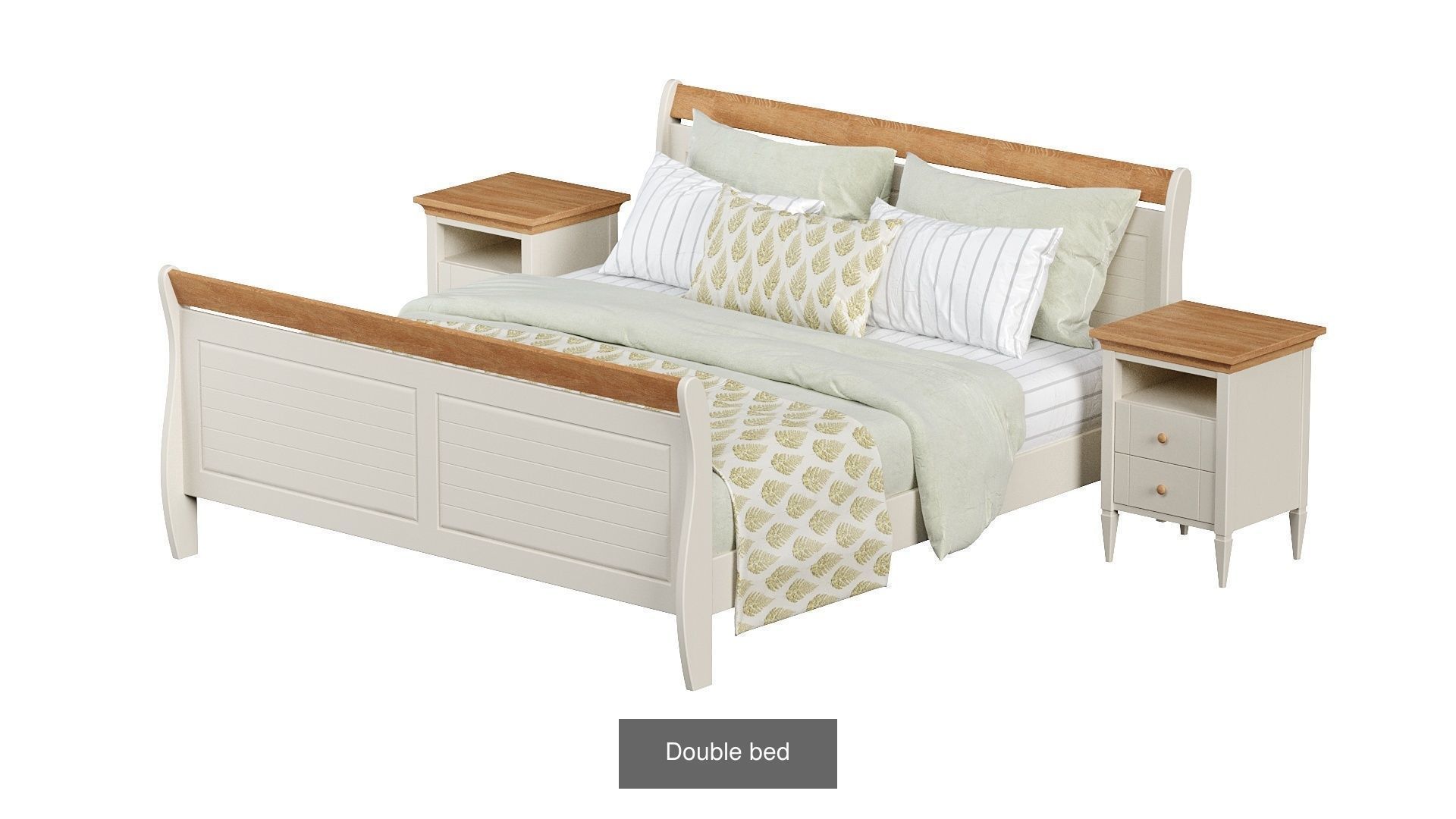 Furniture set curtain with pleats and window 3D Model Collection_3