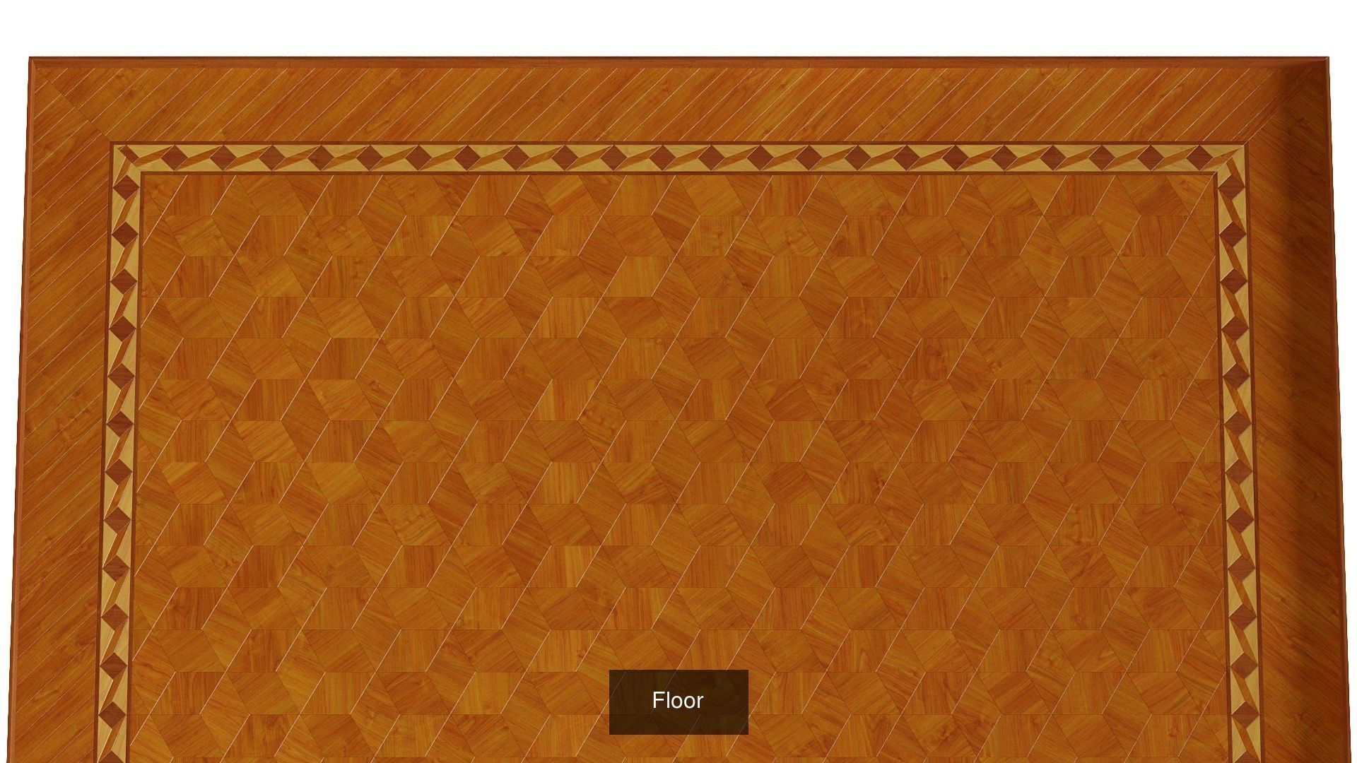 Furniture set curtain with pleats and window 3D Model Collection_8