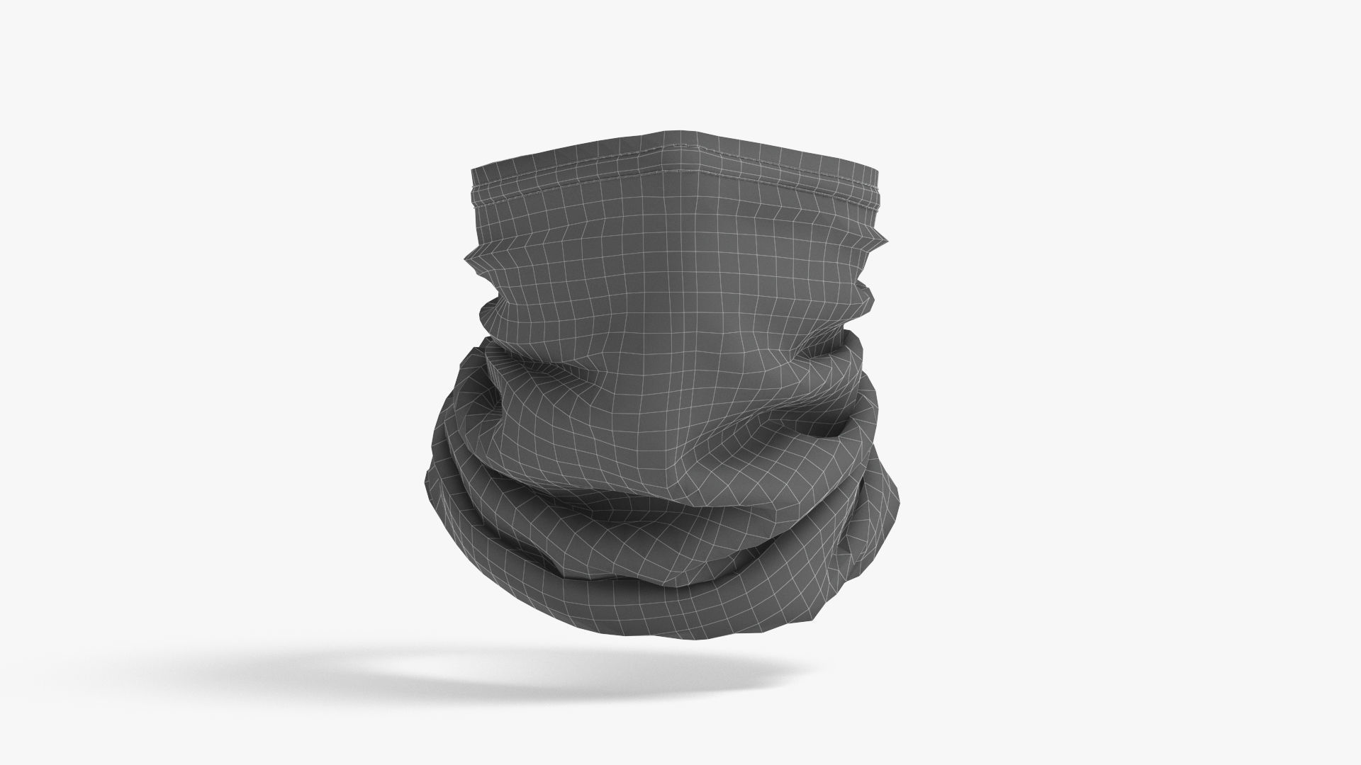 Neck Gaiter Low-poly 3D model_6