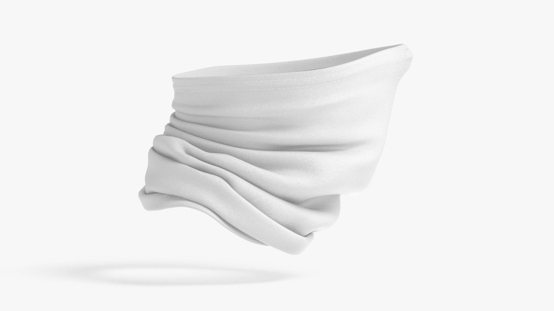 Neck Gaiter Low-poly 3D model_1