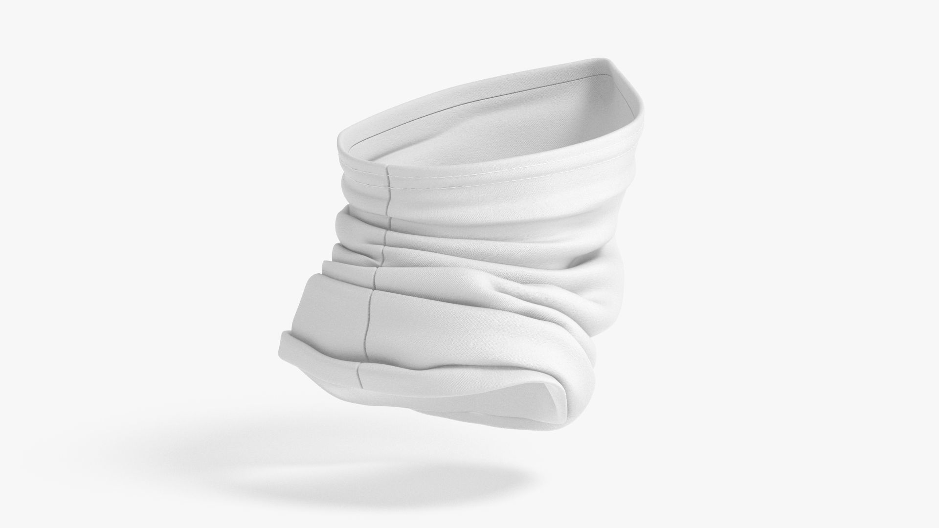 Neck Gaiter Low-poly 3D model_3