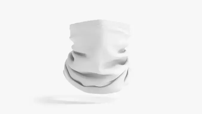 Neck Gaiter Low-poly 3D model