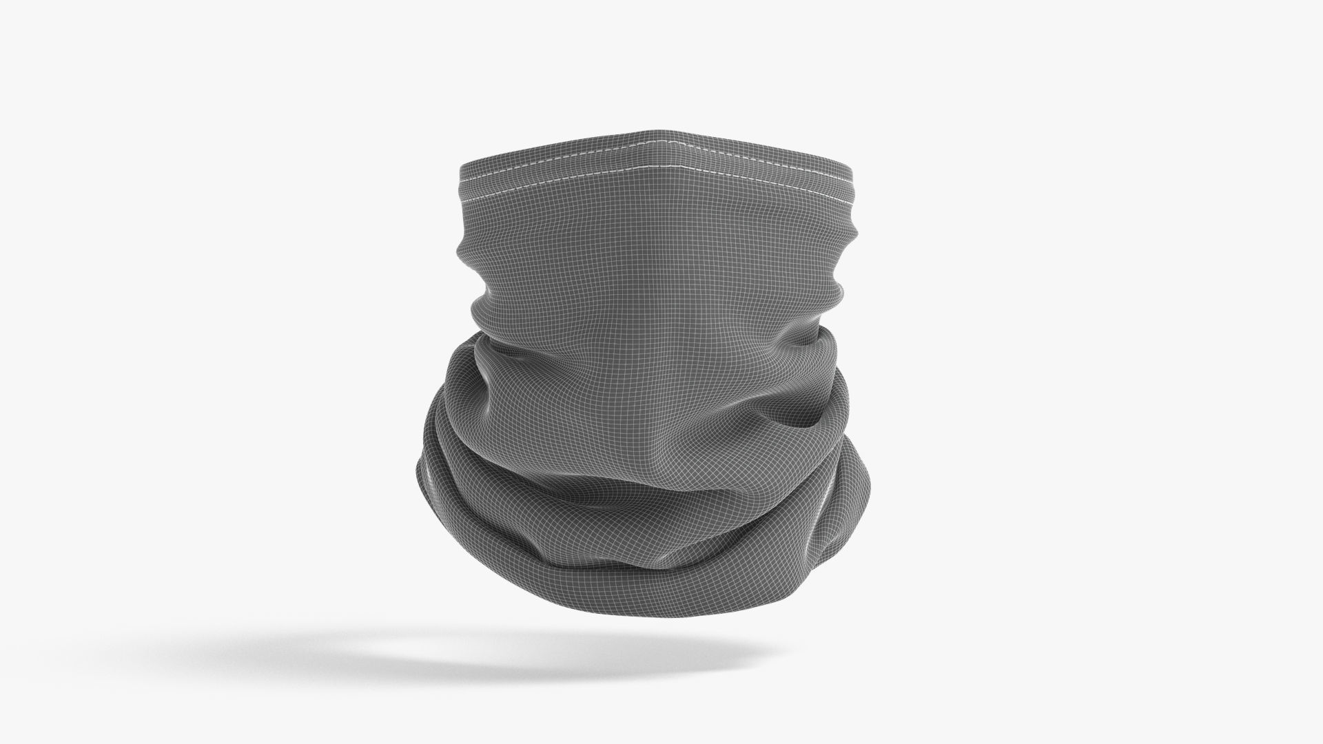 Neck Gaiter Low-poly 3D model_8