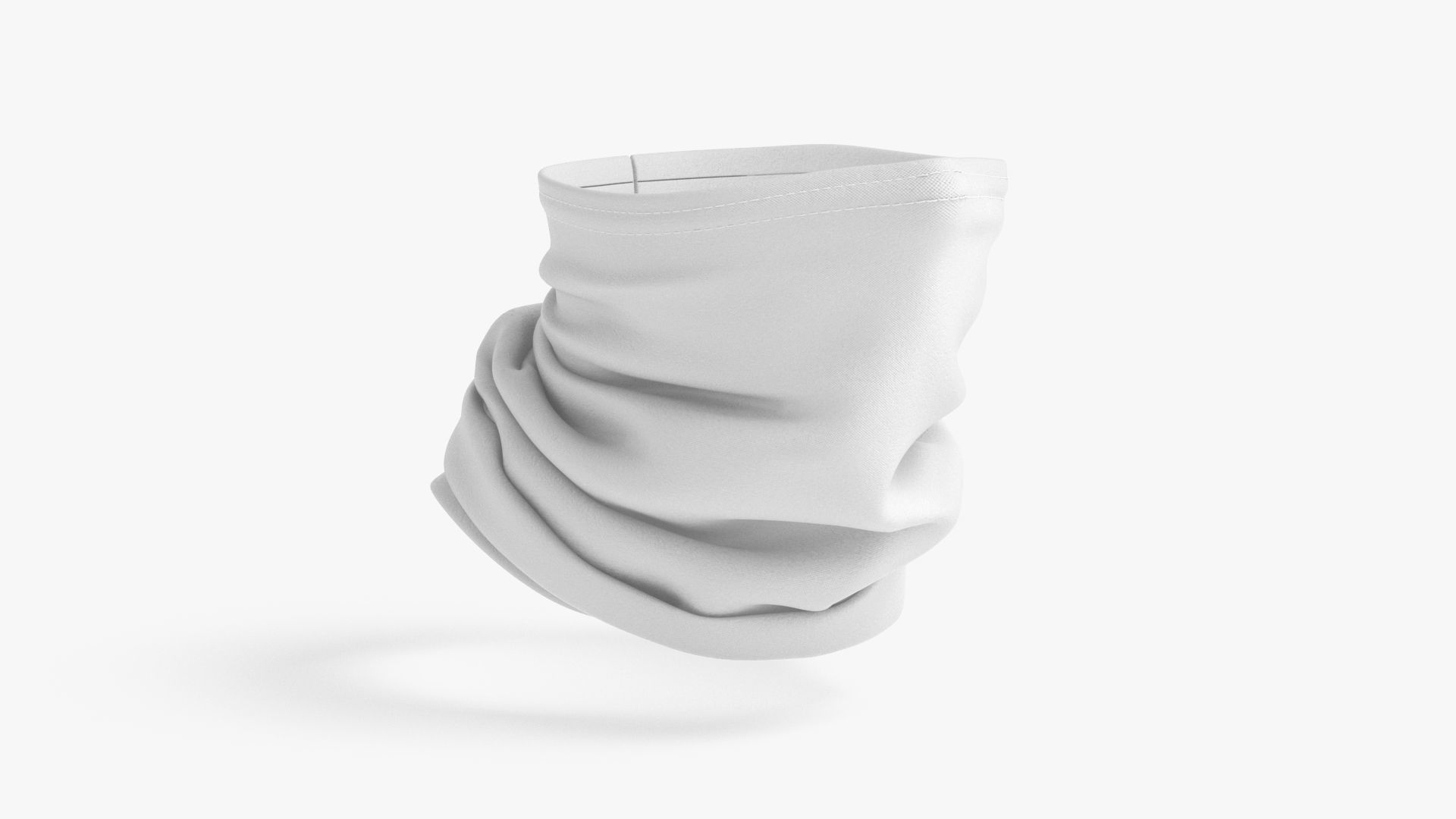 Neck Gaiter Low-poly 3D model_4