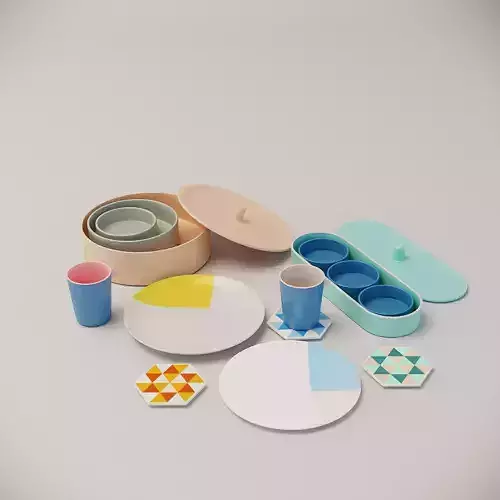 Gathering Series by Chi and Chi tableware  3D model