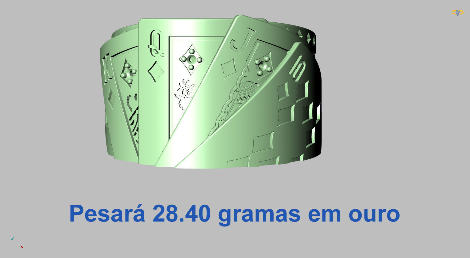 Poker Ring 3D print model_13