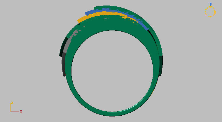 Poker Ring 3D print model_8
