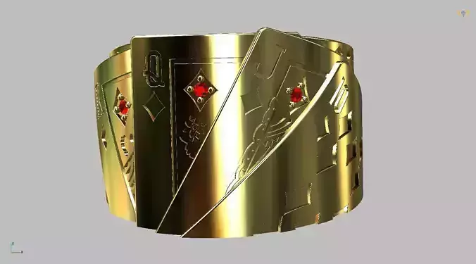 Poker Ring 3D print model