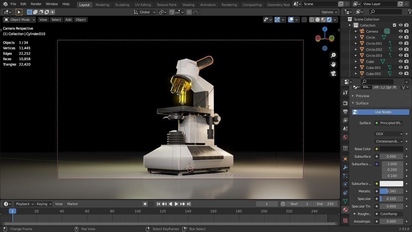 Microscope 3D model_12