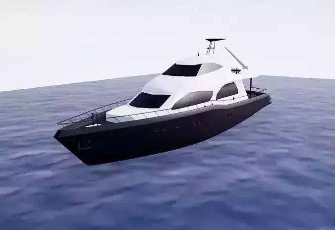 Yacht boat in ocean