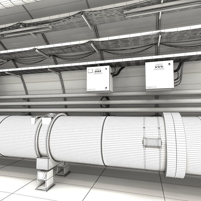 Large Hadron Collider Particle Accelerator 3D model_8