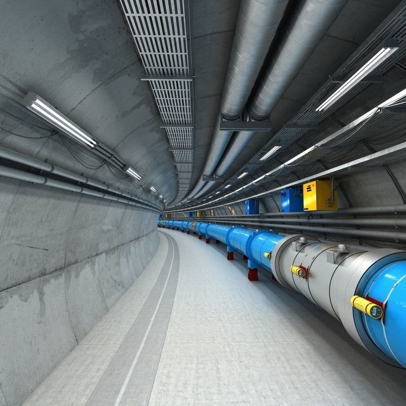 Large Hadron Collider Particle Accelerator 3D model_5