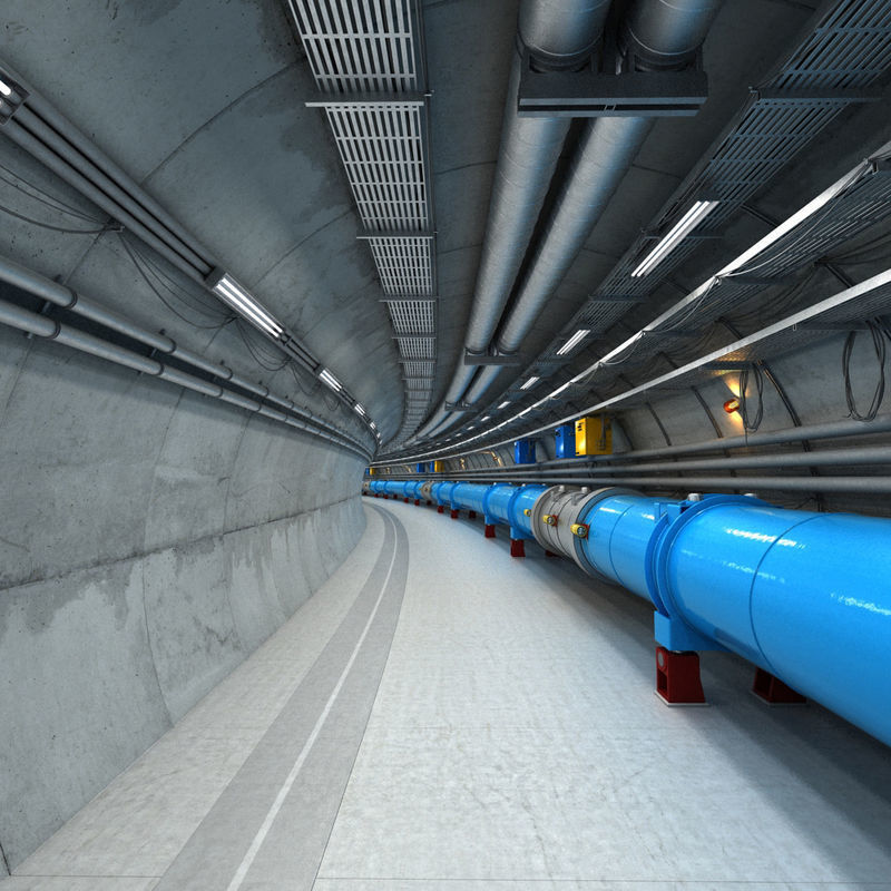 Large Hadron Collider Particle Accelerator 3D model_2