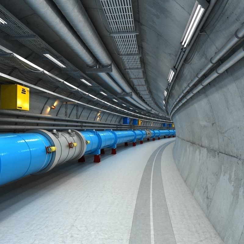 Large Hadron Collider Particle Accelerator 3D model_4