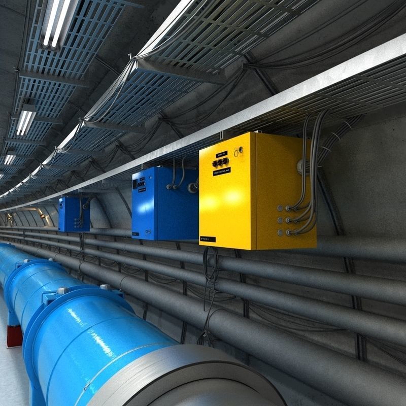 Large Hadron Collider Particle Accelerator 3D model_3