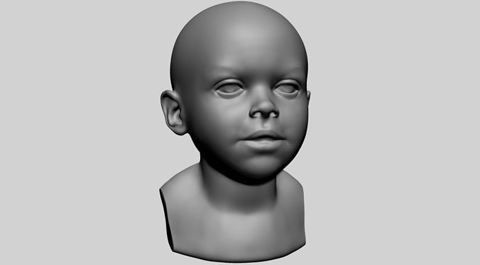 Baby Head 3D model