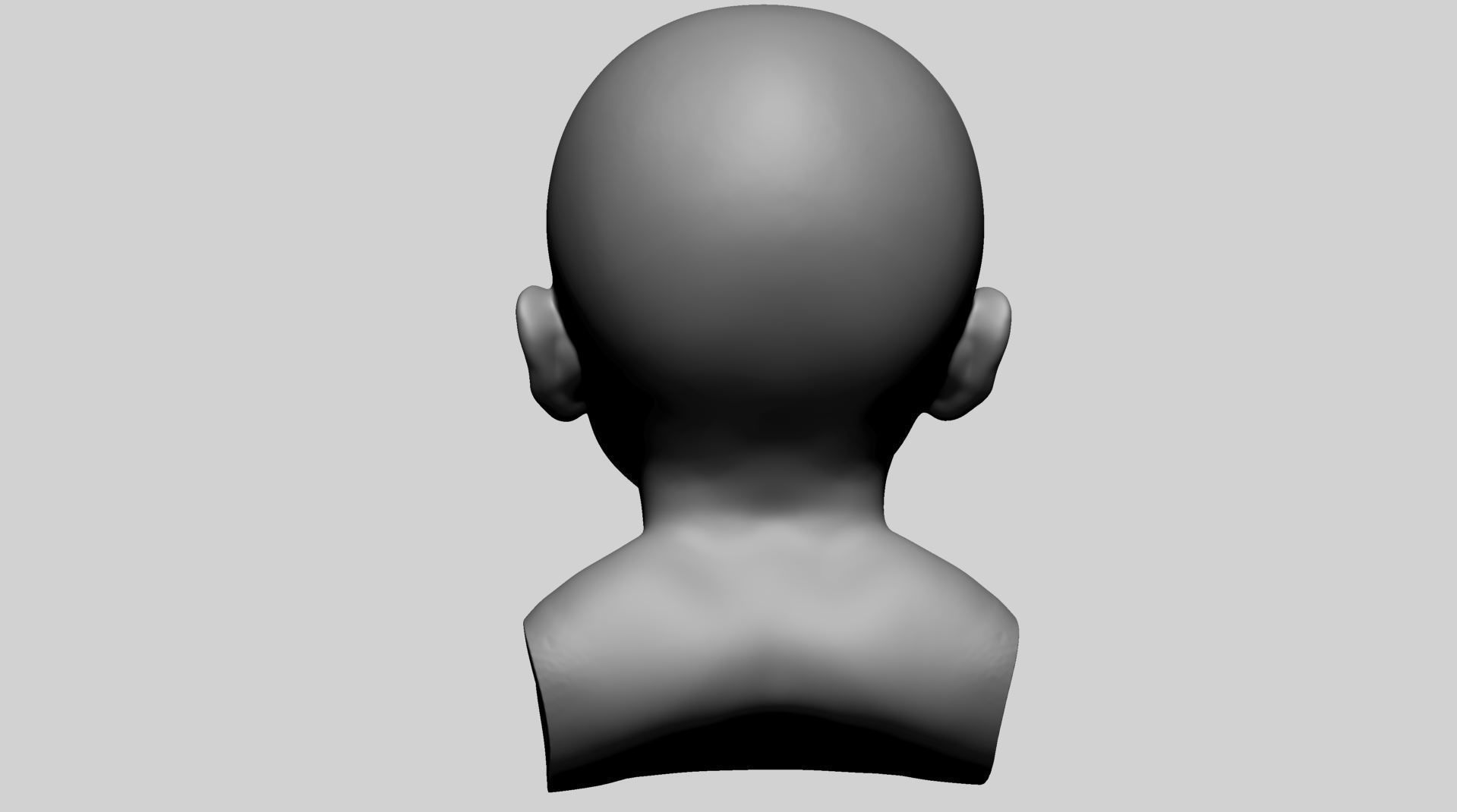 Baby Head 3D model_4