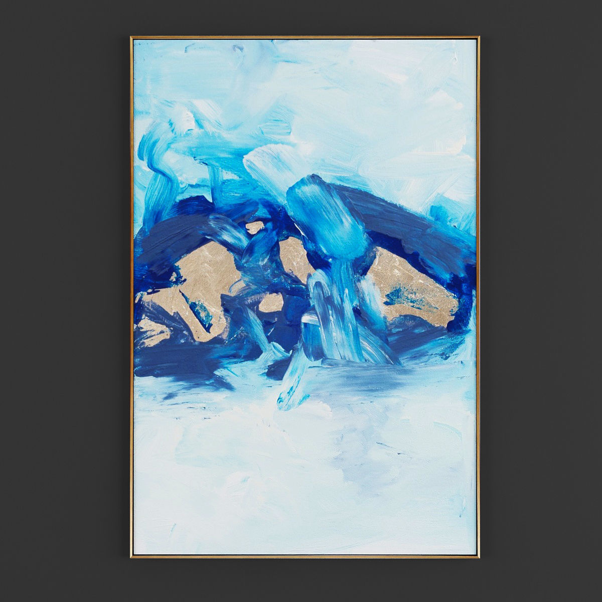 Pictures259 sailboat framed art Low-poly 3D model_1