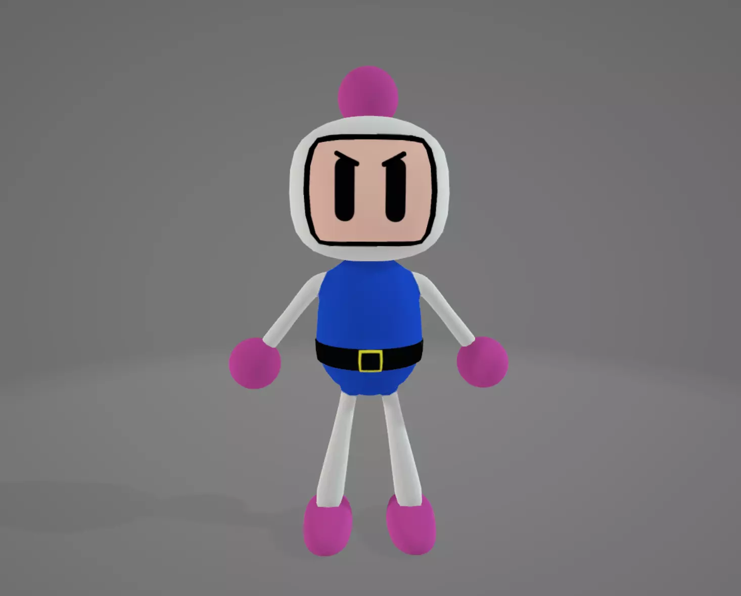 Bomberman main character 3D model_0