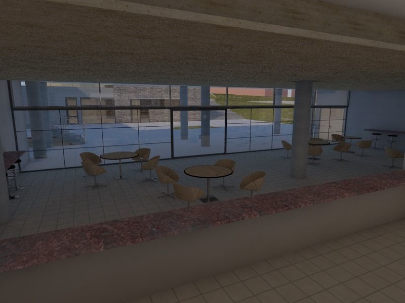 ARCHITECTURAL MUSEUM for Archicad with plans obj and fbx  3D model_10