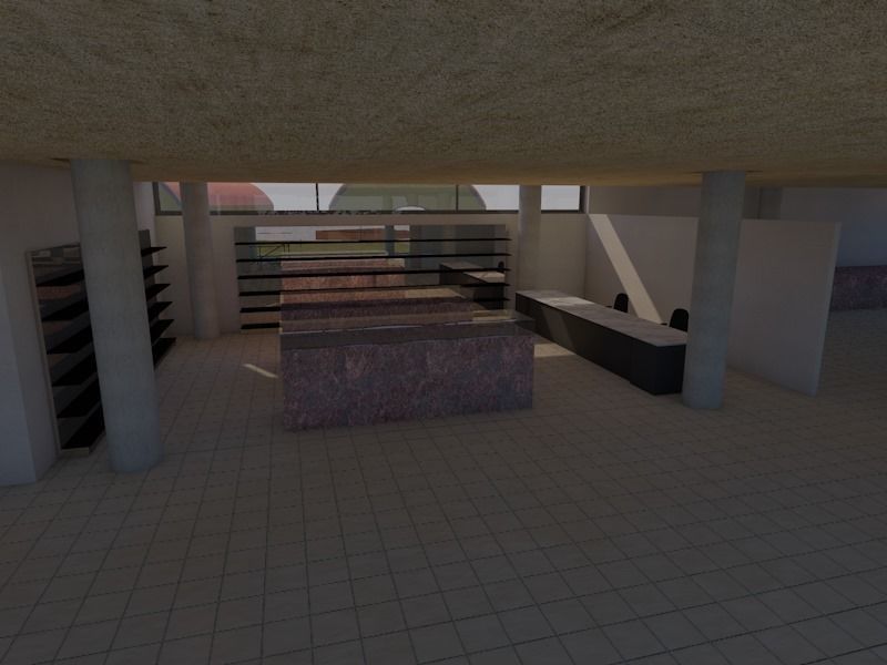 ARCHITECTURAL MUSEUM for Archicad with plans obj and fbx  3D model_12