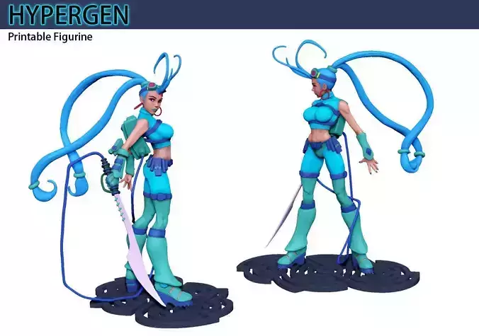 Hypergen Cyberpunk Pinup Collectable