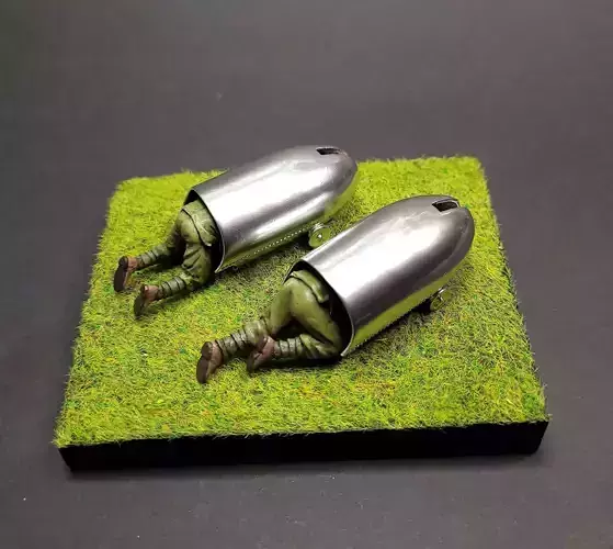 WW1 Steel Pushcars Popular Mechanic Magazine 3D print model