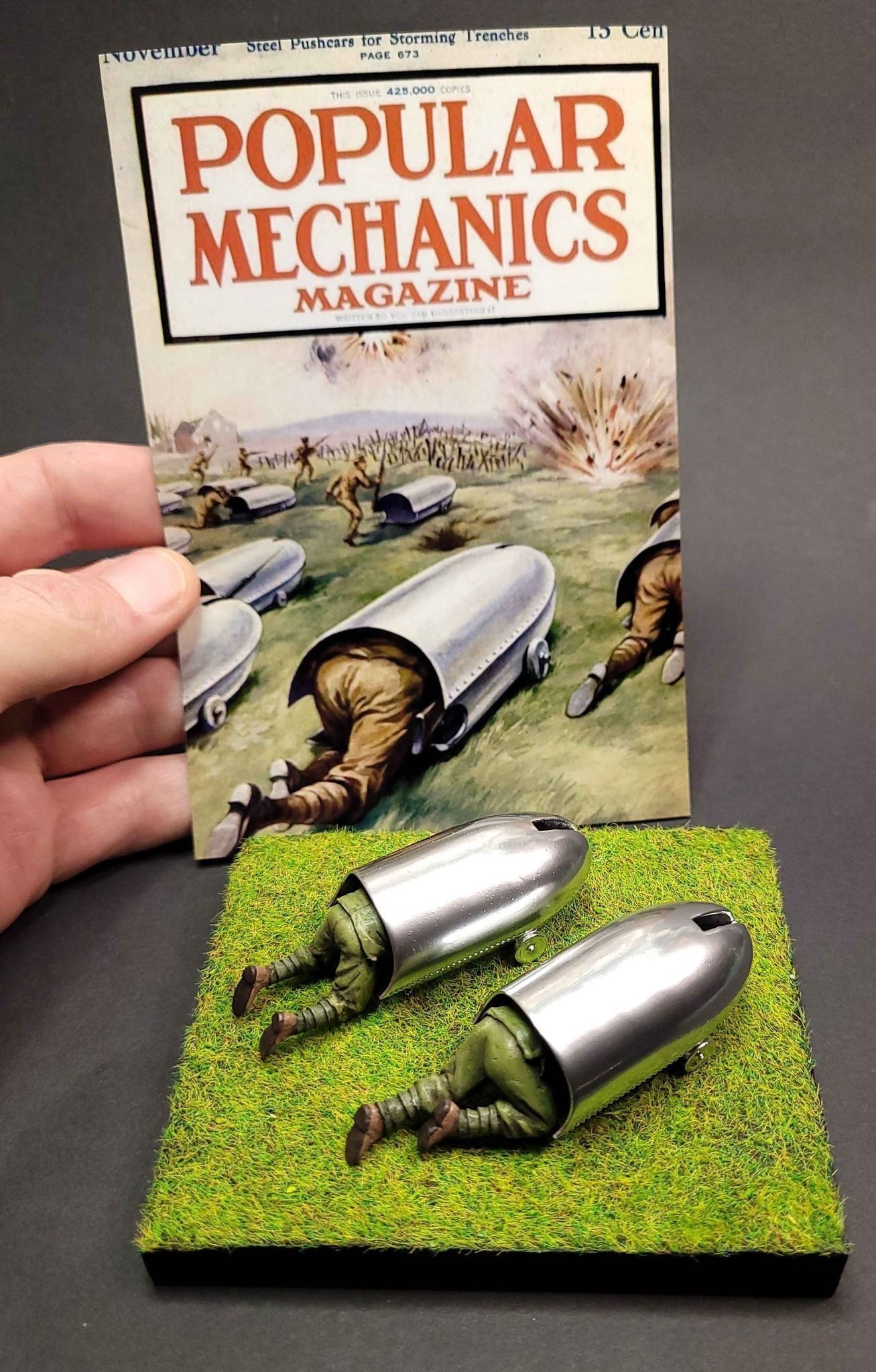 WW1 Steel Pushcars Popular Mechanic Magazine 3D print model_1