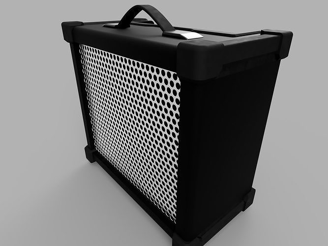 Electric guitar amplifier Free 3D model
