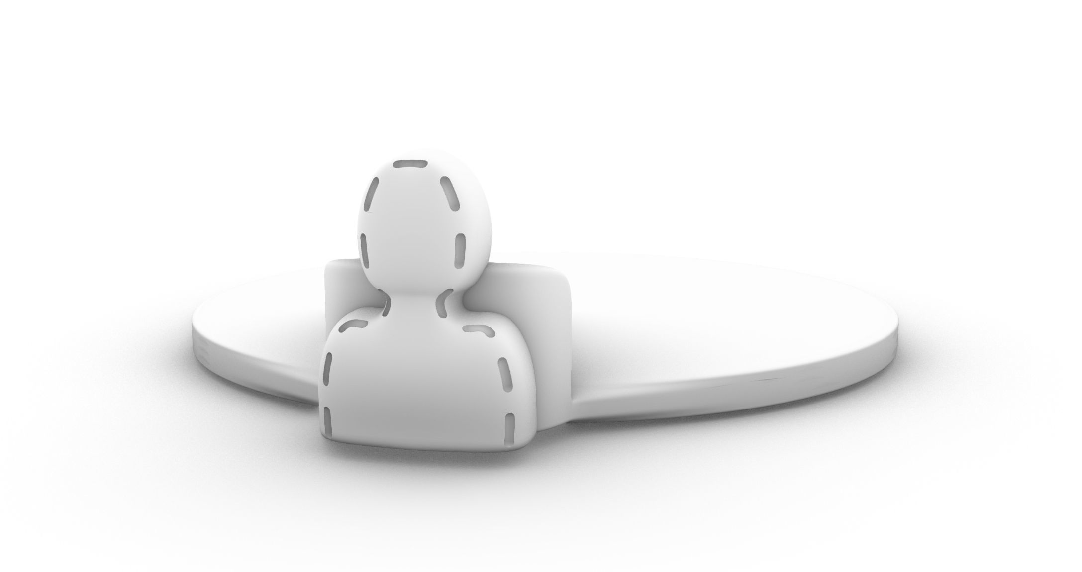 condition marker stacking plates charmed inspired invisible 3D print model_6