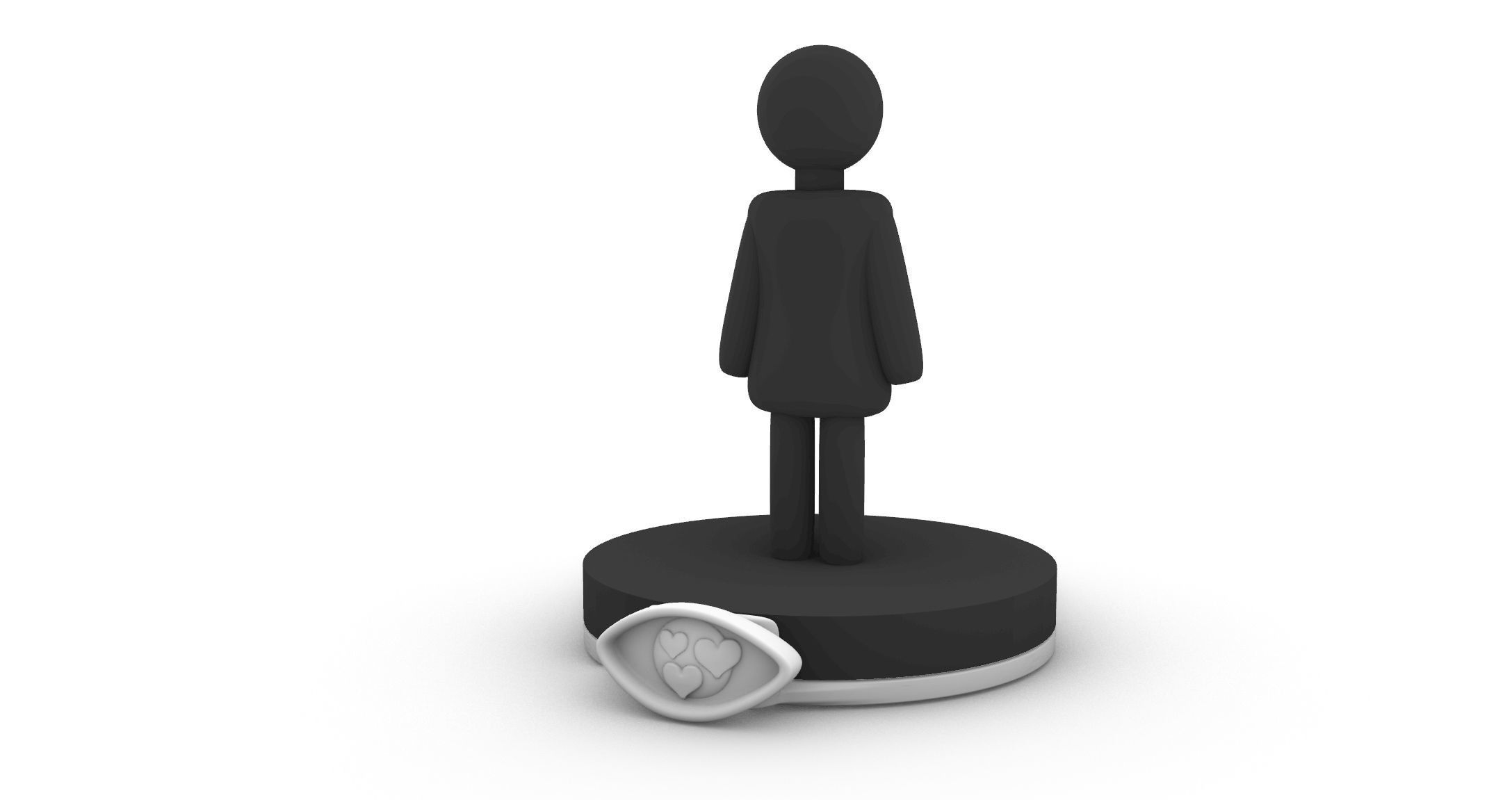 condition marker stacking plates charmed inspired invisible 3D print model_1