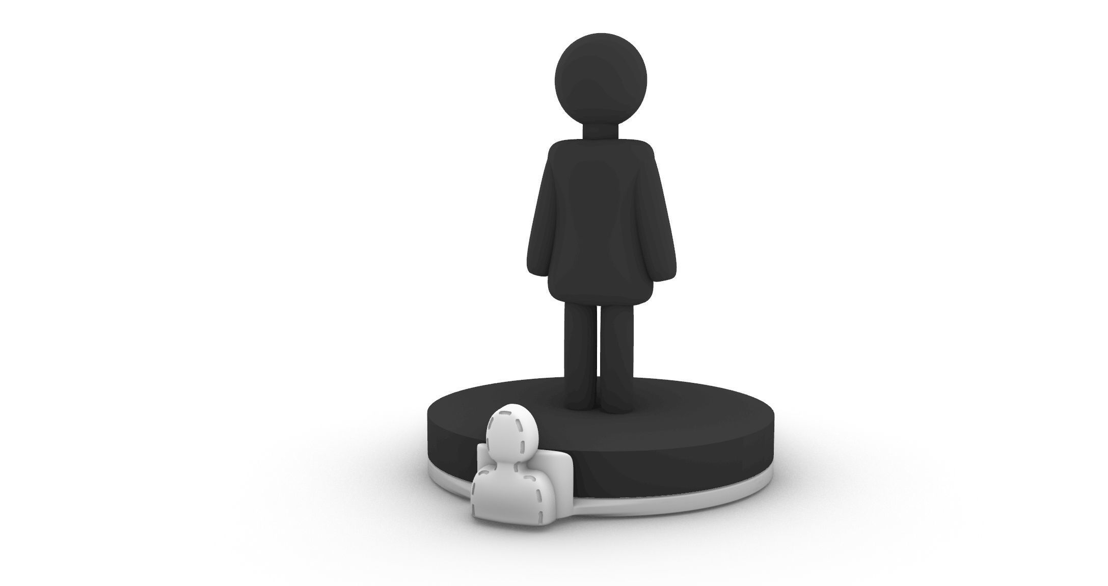 condition marker stacking plates charmed inspired invisible 3D print model_5