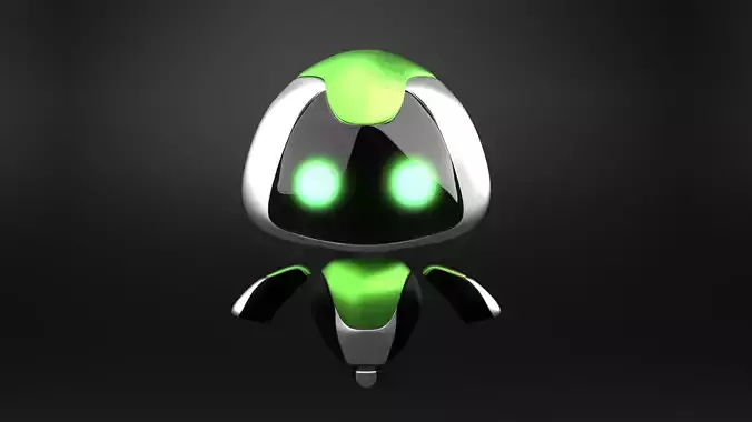 Gravity Bot Low-poly 3D model