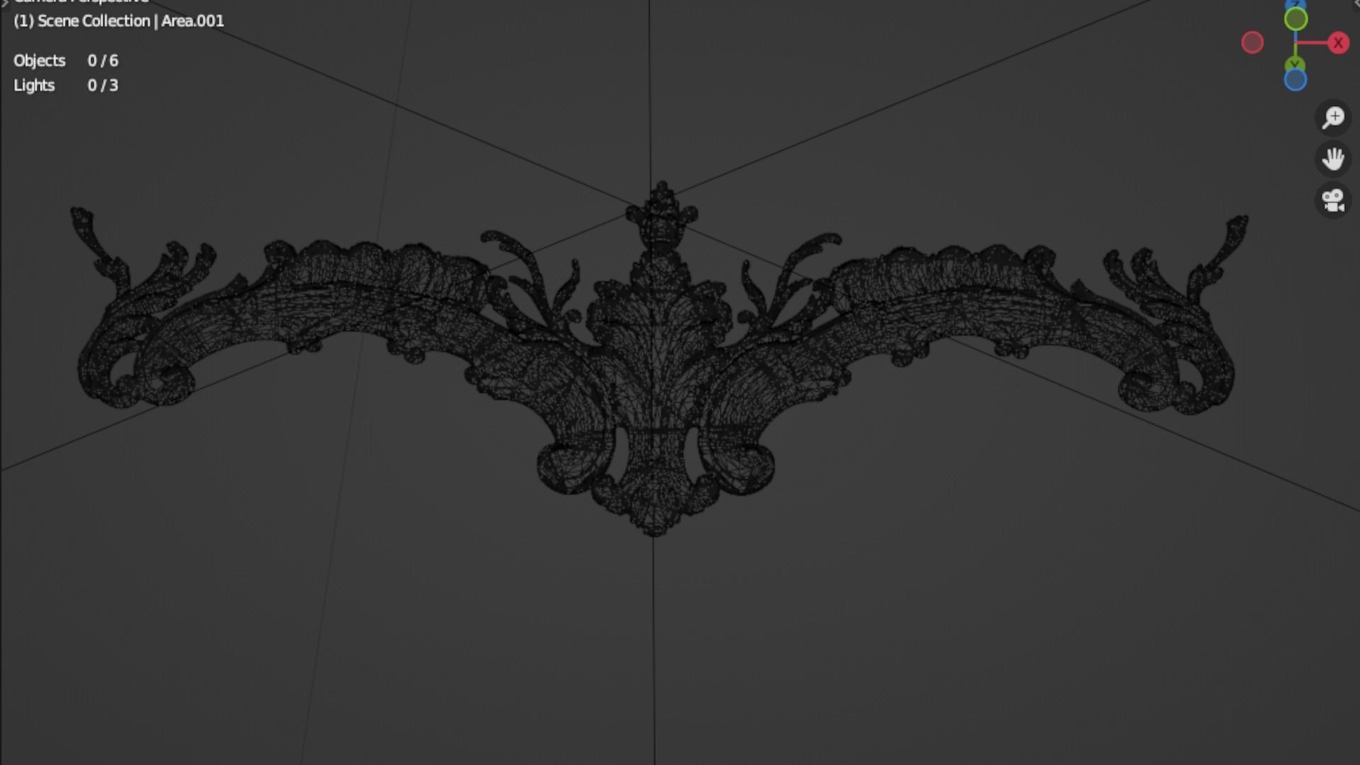 Classic decor ornament 127 3D model_7