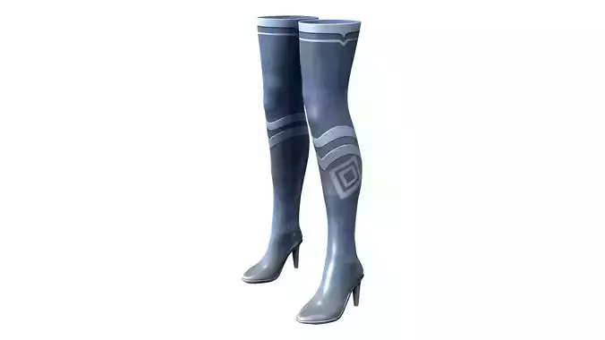 Futuristic Space Tigh Boots